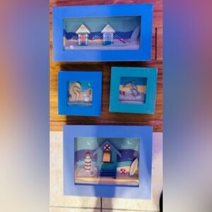 Arister Gifts Inc Beach Real Sand & Sea ShellsShadow Box Lighthouse  Wall Décor